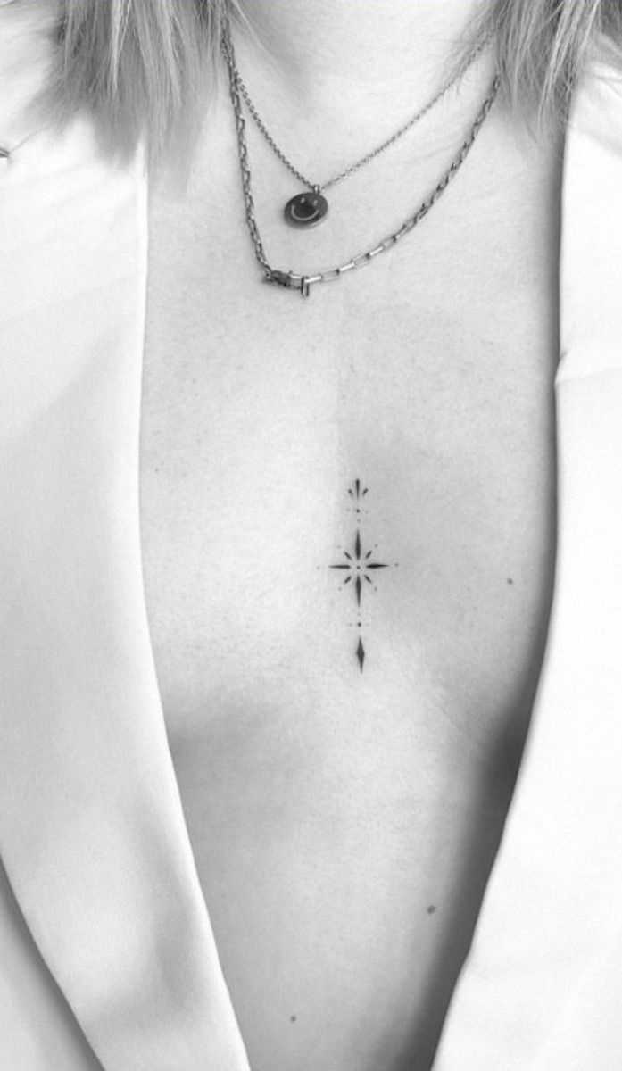 Sternum Tattoo Ideas 2