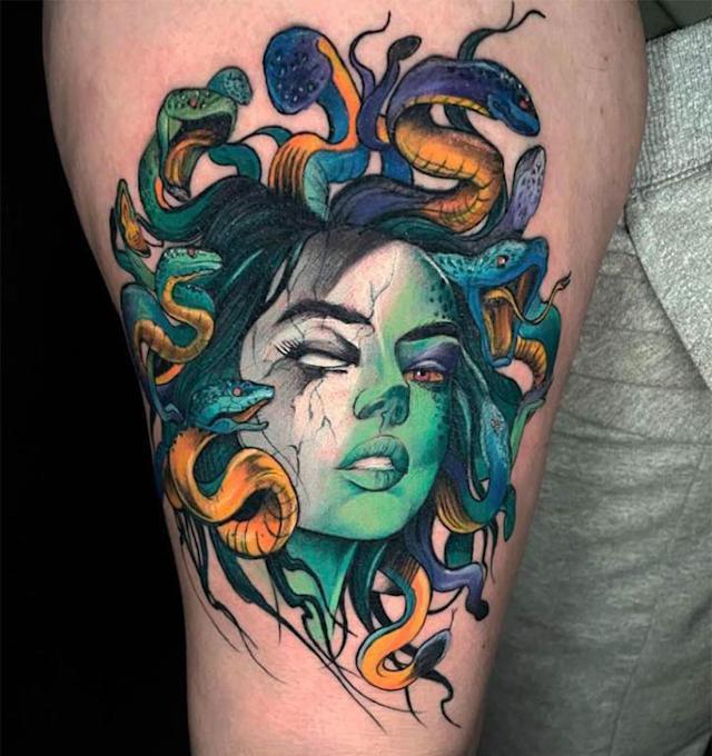Medusa tattoo 14