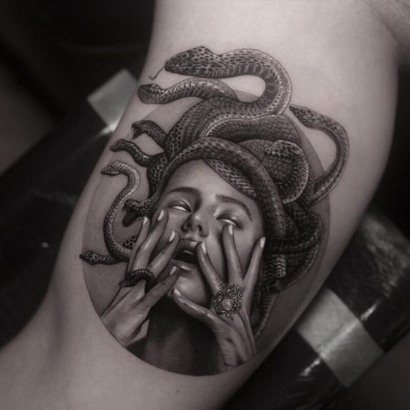 Medusa tattoo 4