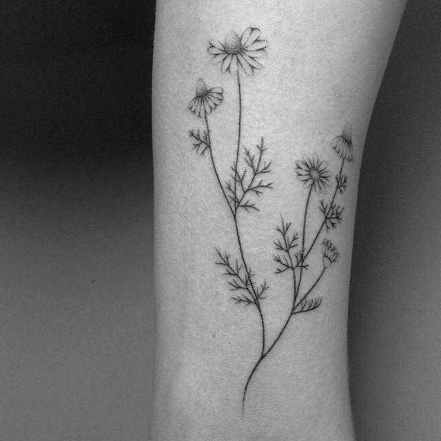 Botanical Handpoke Tattoo