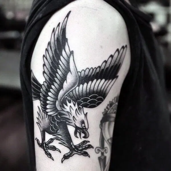 Brett Walsh - Lovely golden eagle tattoo for Sam. Loved... | Facebook