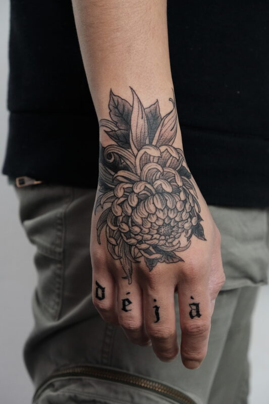 american traditional tattoo flash flower
