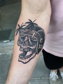 american traditional tattoo flash skull