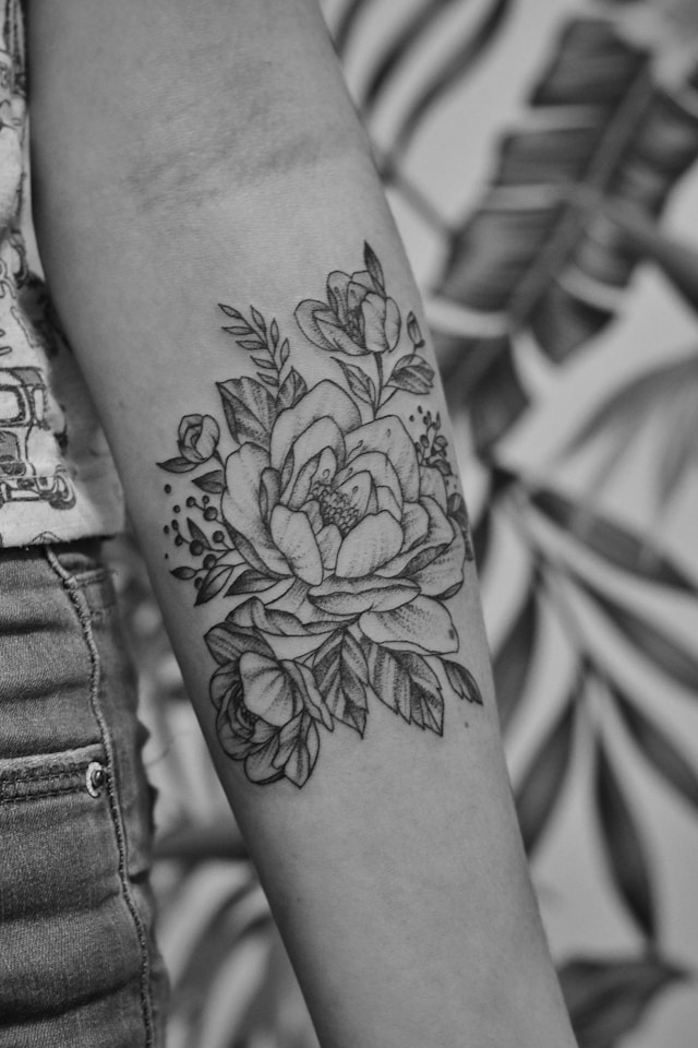 Vietnamese Flower Tattoo
