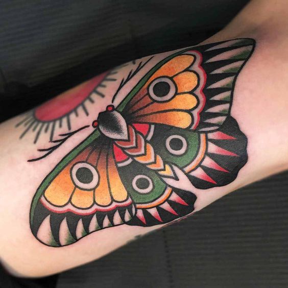 traditional butterfly tattoo (1)