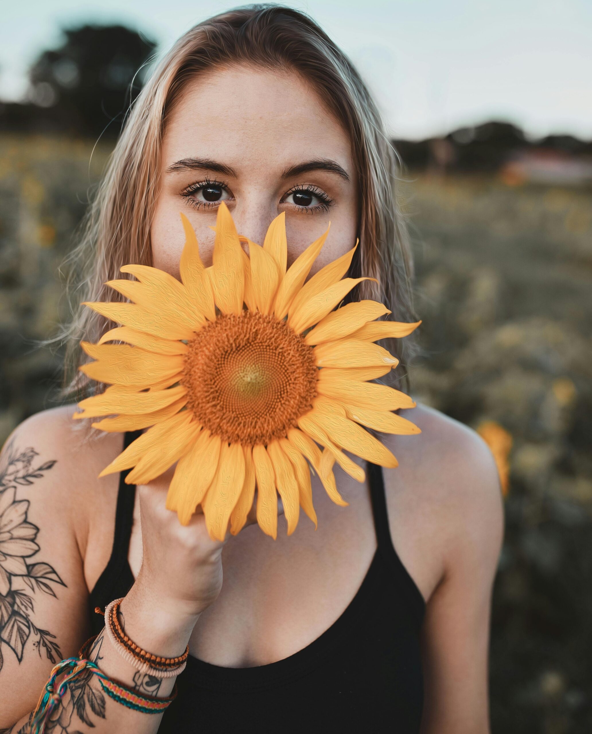 Sunflower Tattoo Minimalist