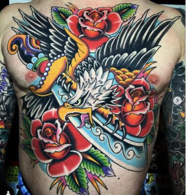 Traditional and Neo-Traditional Chest Tattoos