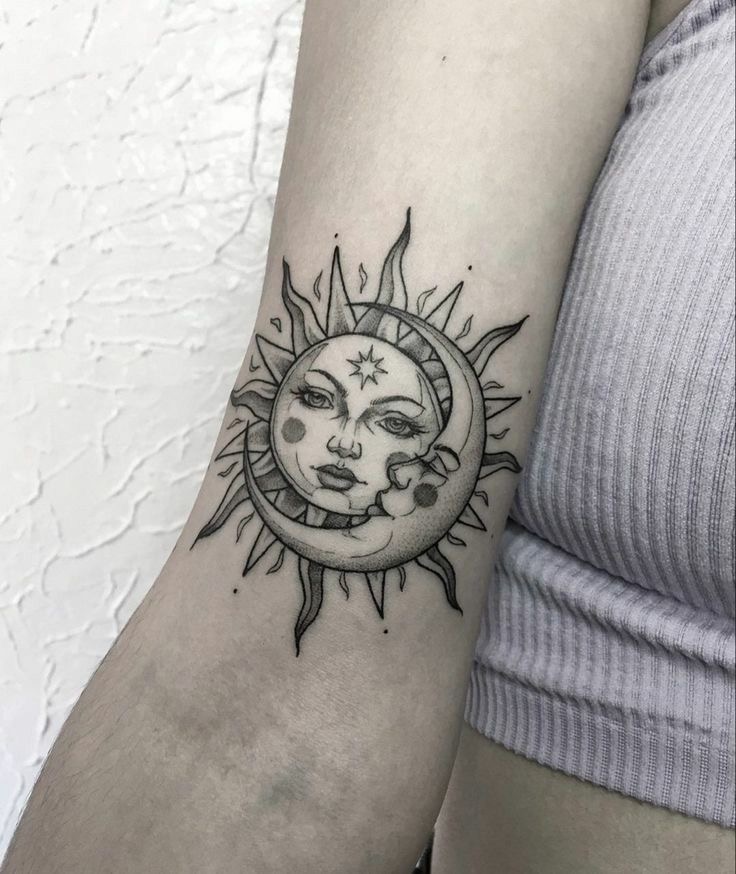 Bohemian Sun and Moon Tattoo: Inspirations and Ideas - The Hangout Tattoo Studios