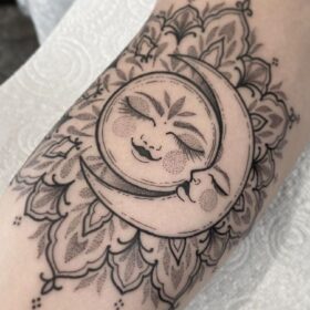 sun and moon tattoo