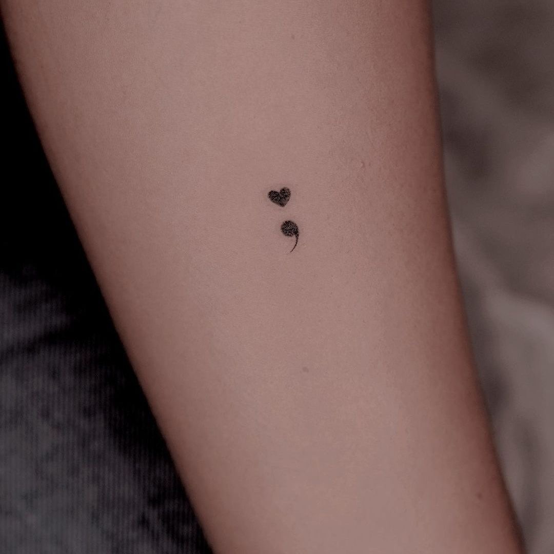 What does a semicolon tattoo mean