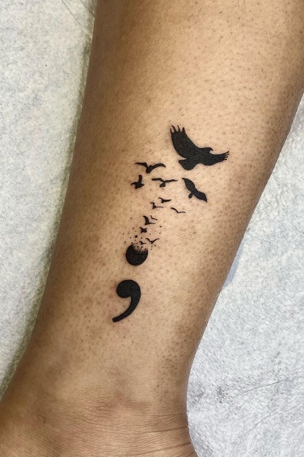 What does a semicolon tattoo mean