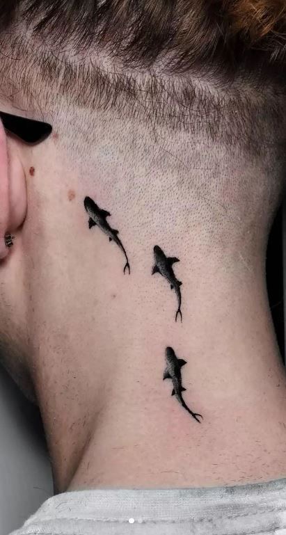 Simple shark tattoo