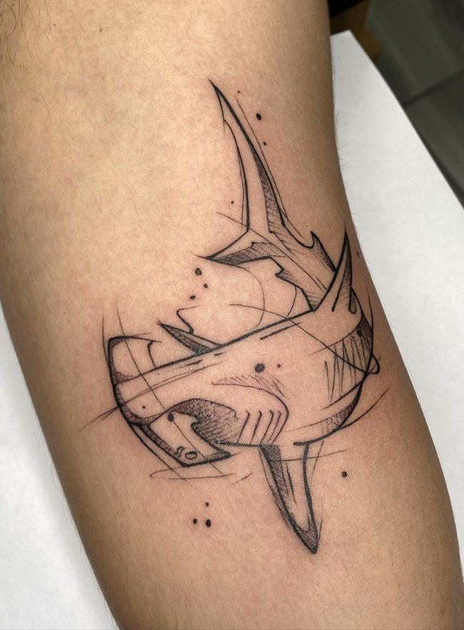 hammerhead shark tattoo