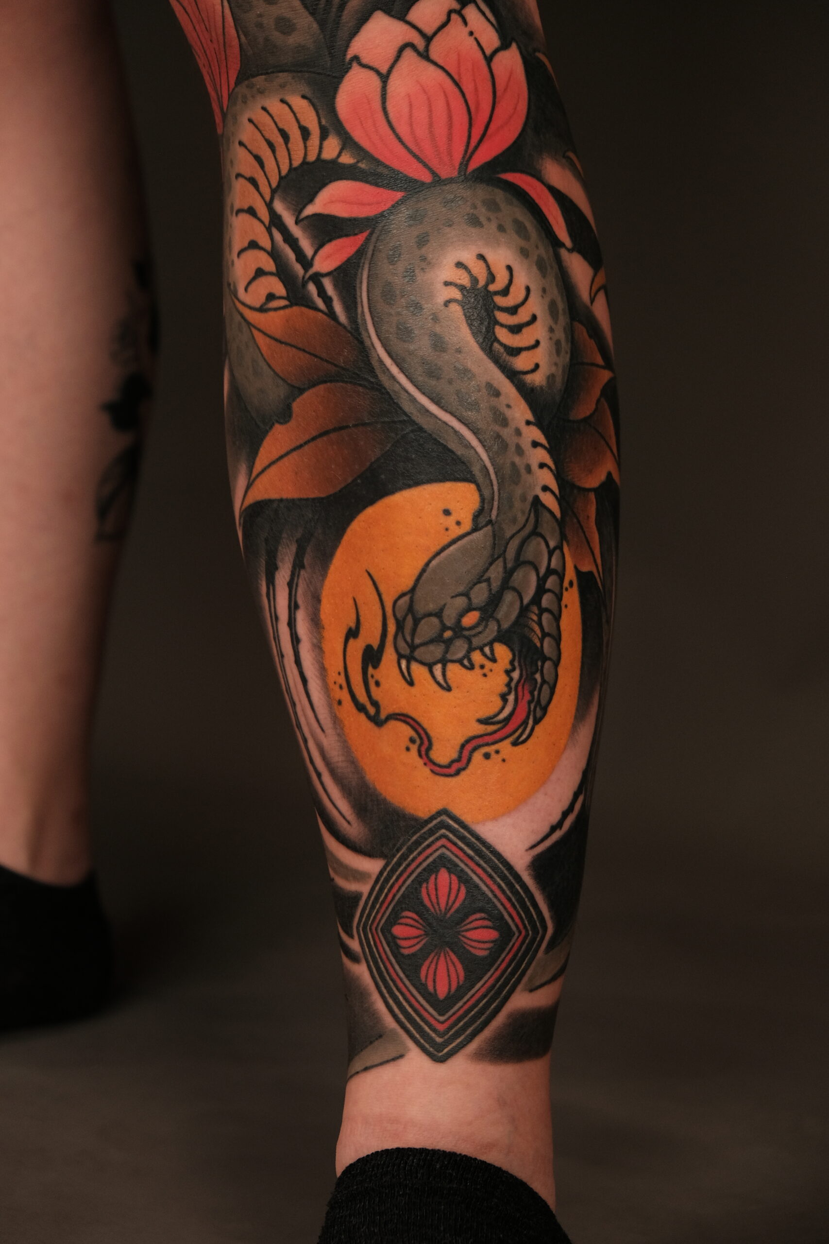 Traditional Snake Tattoo