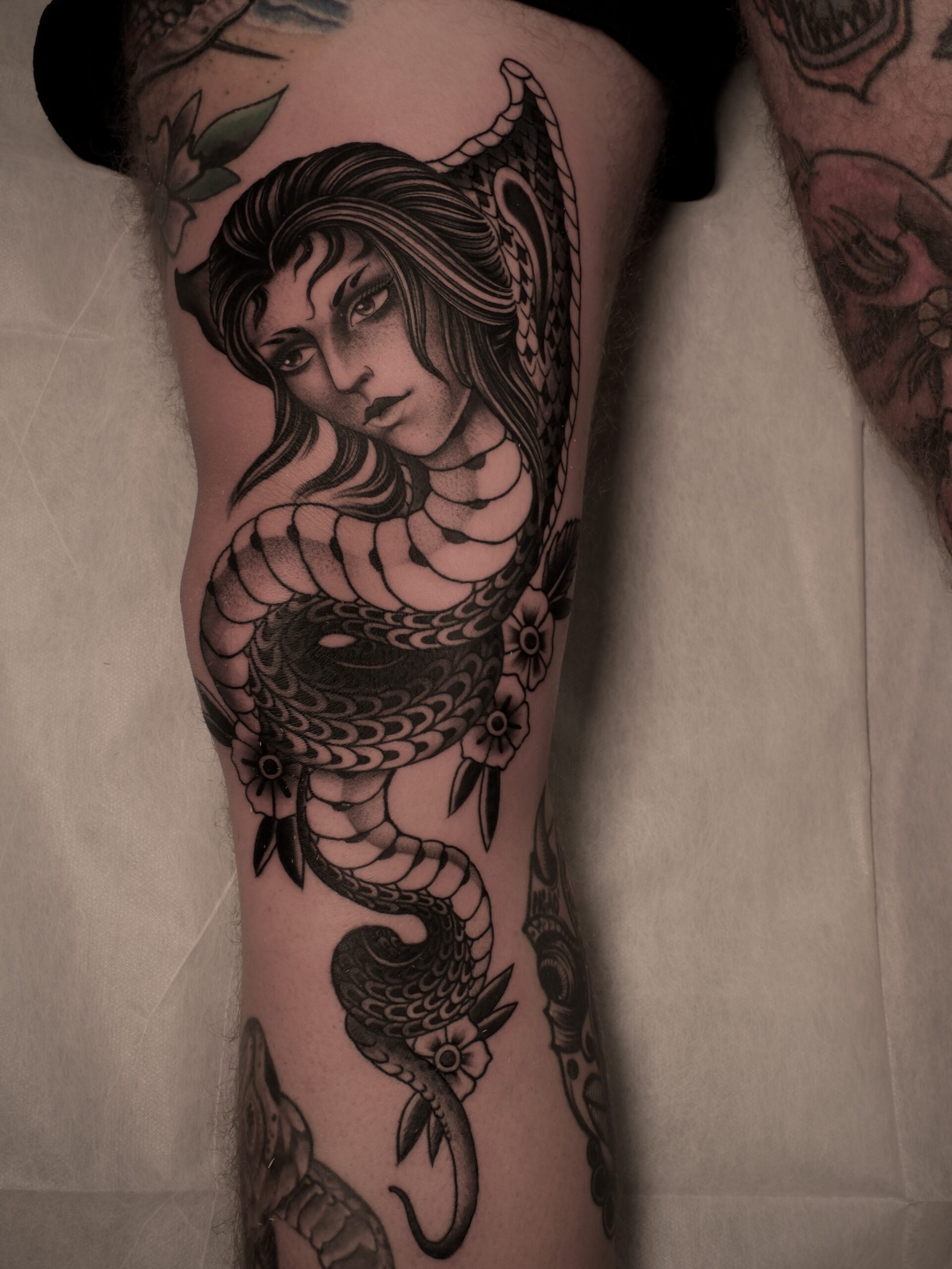 Traditional Snake Tattoo