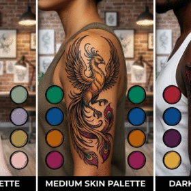 tattoo colours for skin tone