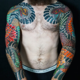 japanese snake tattoo 4